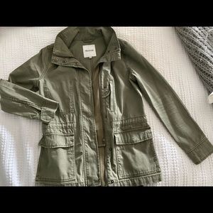 Madewell army green utility jacket in XS